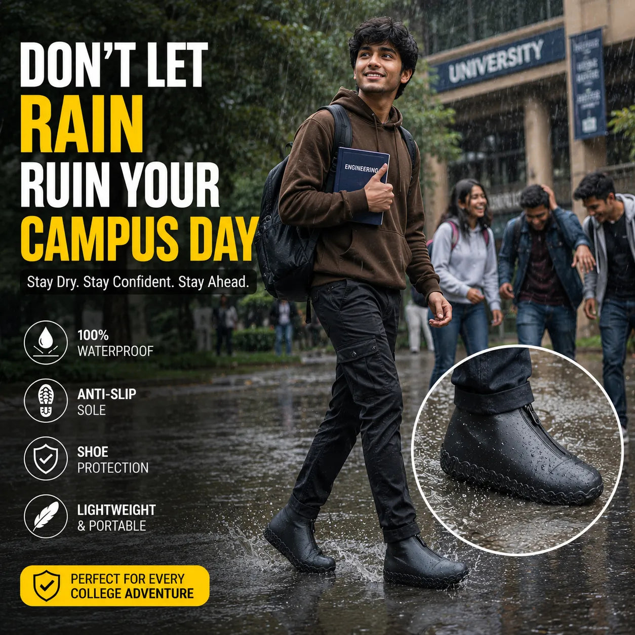 Anti-Slip Silicone Rain Shoe Cover