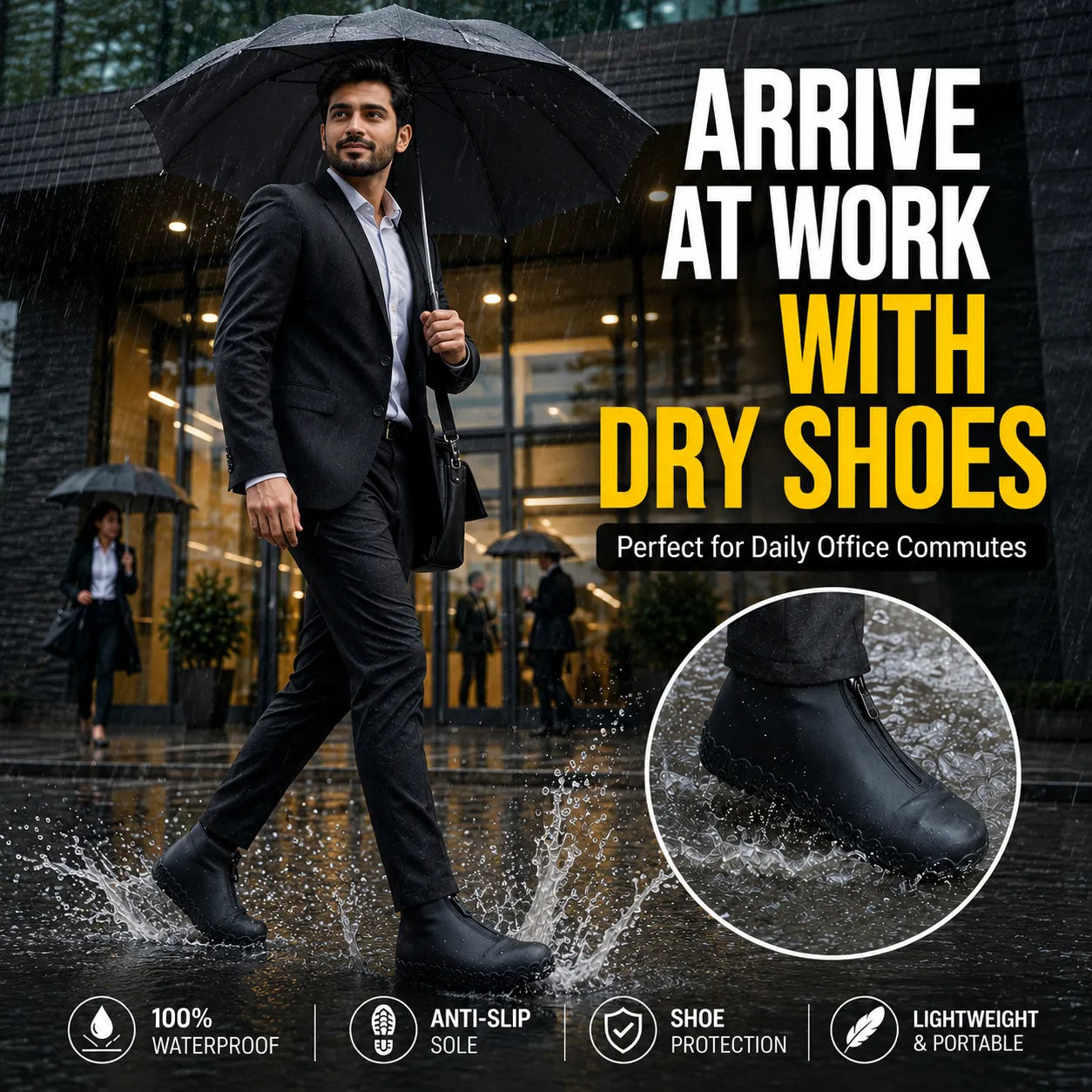 Anti-Slip Silicone Rain Shoe Cover