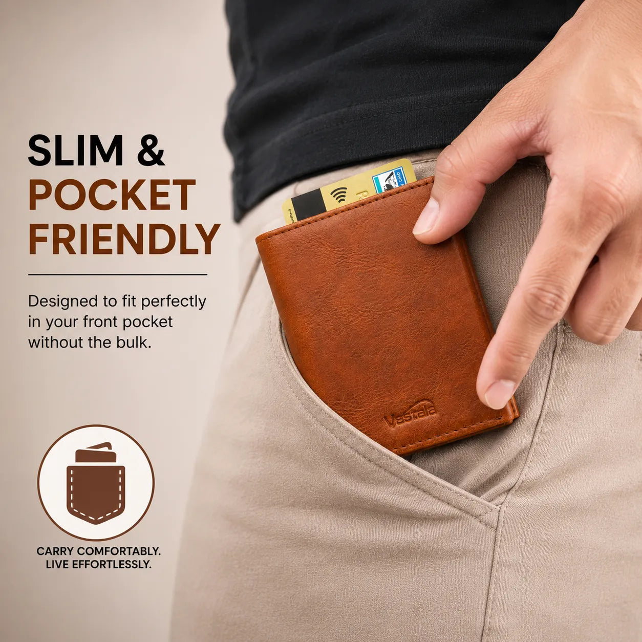 RFID Protection Slim Wallet–Safe Cards, Less Bulk