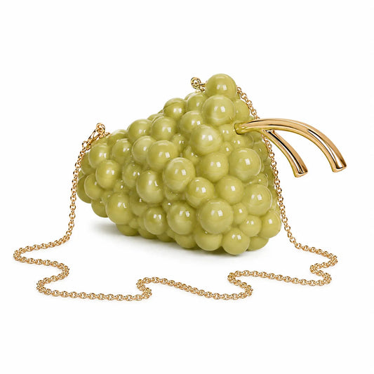 Glamorous Crystal Grape Clutch Handbag