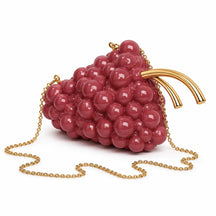 Glamorous Crystal Grape Clutch Handbag