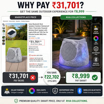 Solar Powered Wireless Rock Speaker with Lights RGB