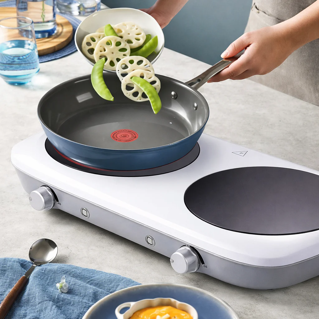 Electric Double Induction Kitchen Burner
