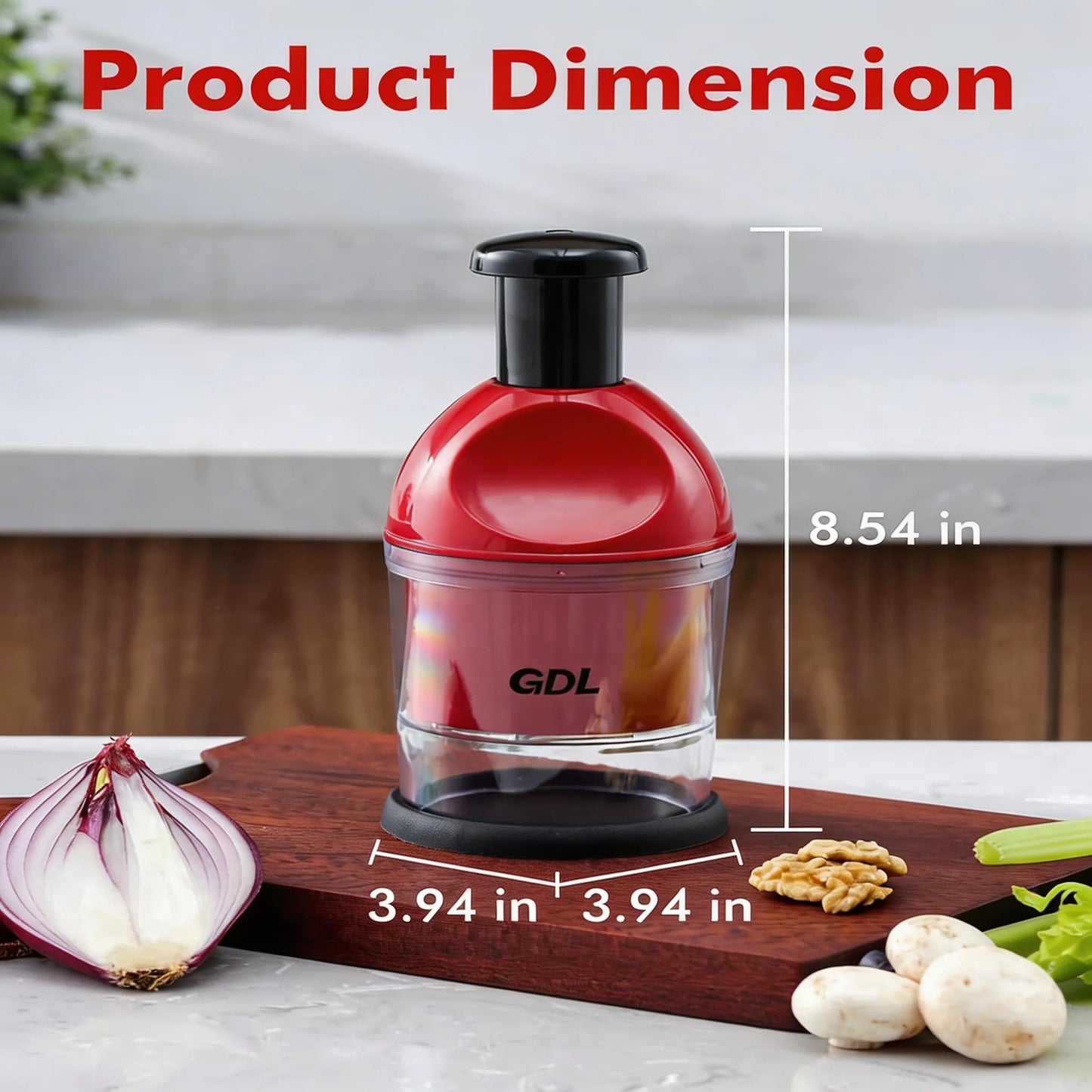 One-Press Instant Chop Multipurpose Vegetable & Fruit Chopper