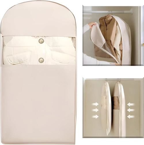 Space Saving Hanging Vacuum Clothes Organizer Storage Bag
