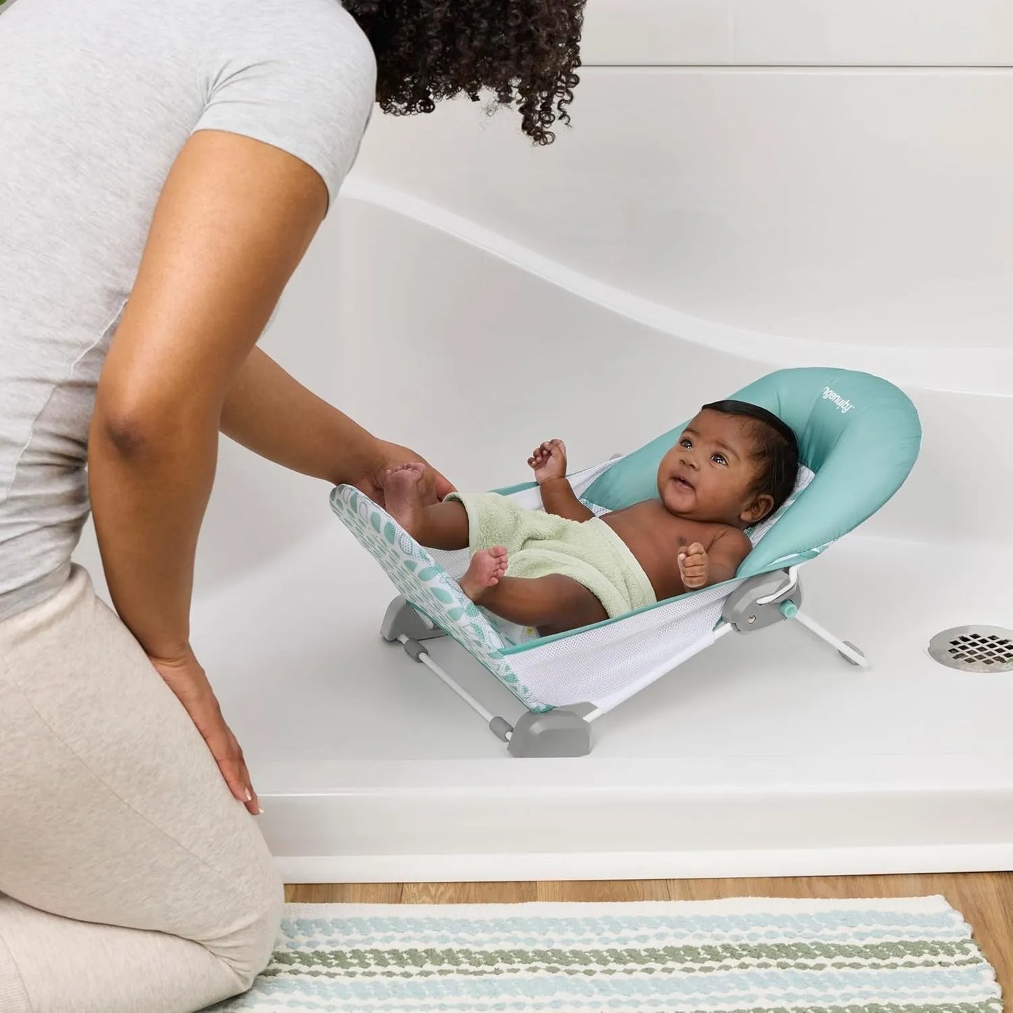 Foldable Baby Bath Seat 2 Position Non-Slip & Safe