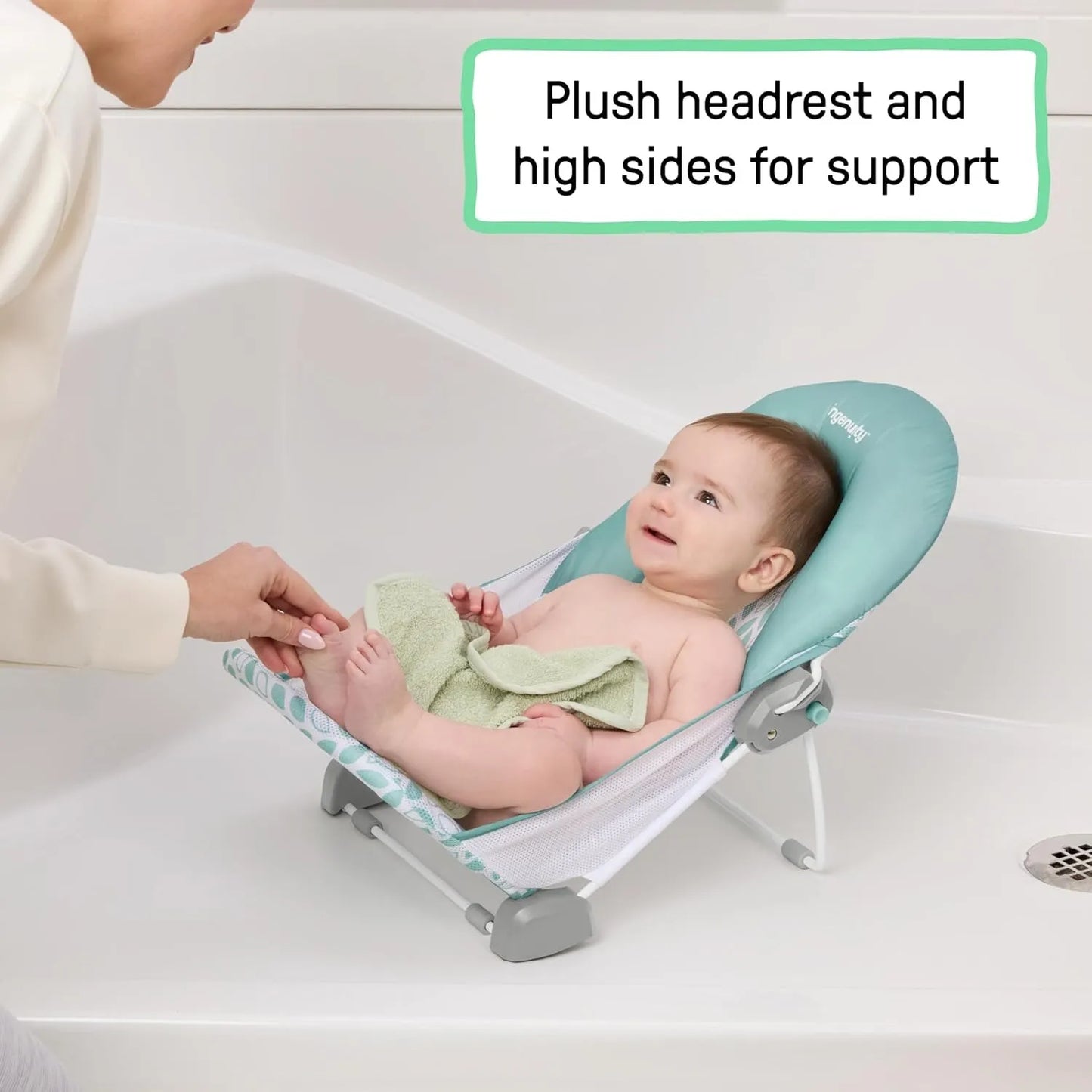 Foldable Baby Bath Seat 2 Position Non-Slip & Safe