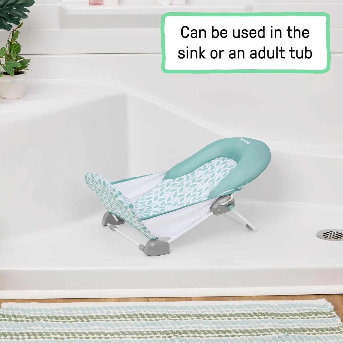Foldable Baby Bath Seat 2 Position Non-Slip & Safe