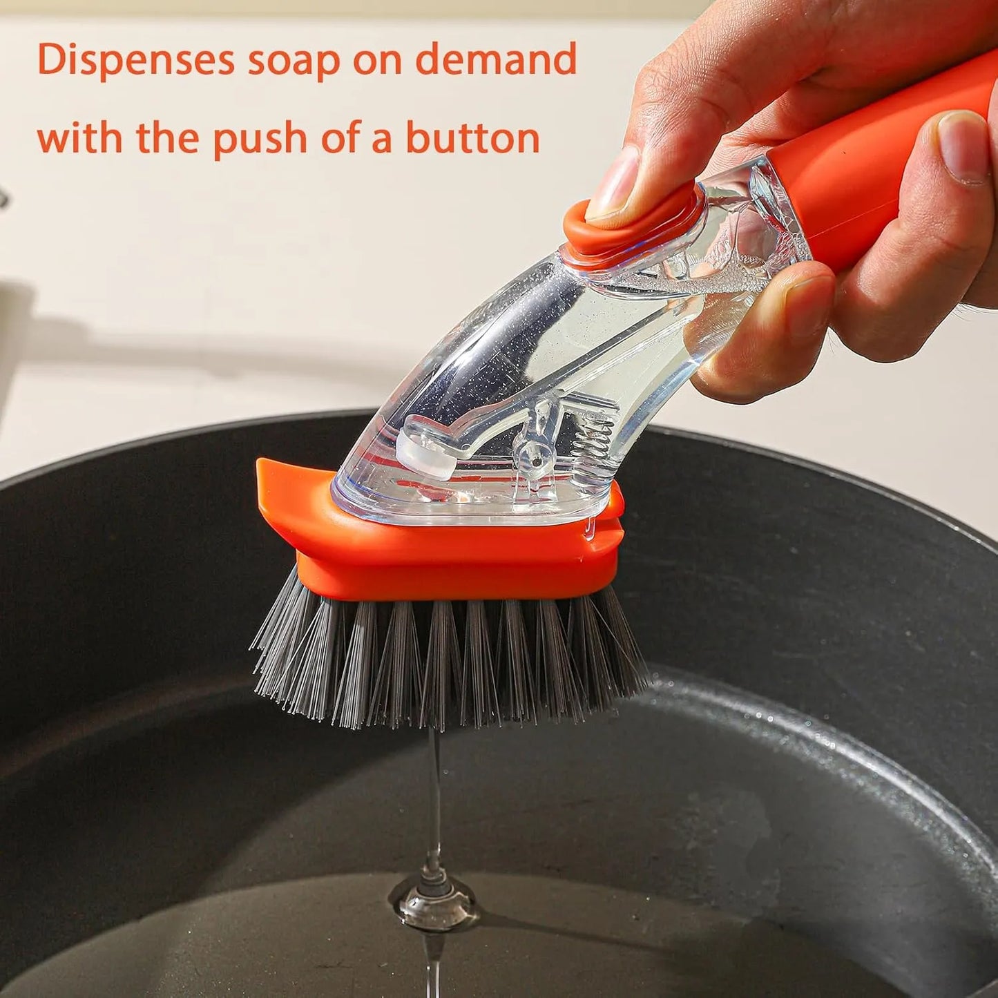 Liquid Control Dish Cleaning Brush For Effortless Kitchen Cleaning