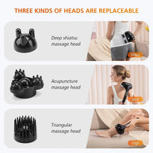 Dual Head Deep Tissue Muscle Pain Relief Massager With Red Light