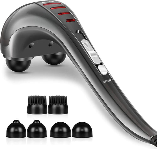 Dual Head Deep Tissue Muscle Pain Relief Massager With Red Light