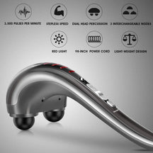 Dual Head Deep Tissue Muscle Pain Relief Massager With Red Light