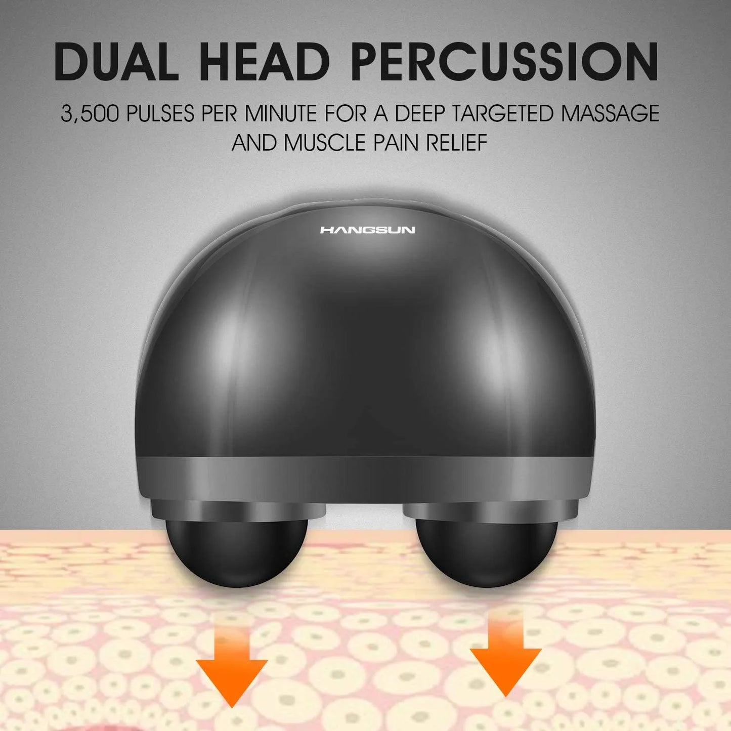 Dual Head Deep Tissue Muscle Pain Relief Massager With Red Light