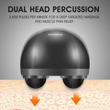 Dual Head Deep Tissue Muscle Pain Relief Massager With Red Light