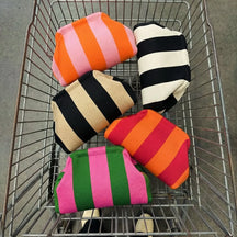 Striped Knit Luxe Everyday Essentials Clutch