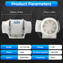 Wall Mounted Exhaust Fan Ventilation for Your Bathroom and Kitchen