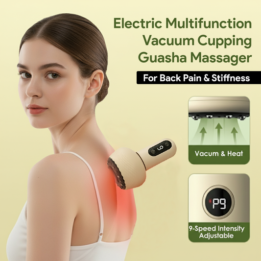 Electric Multifunction Vacuum Cupping Guasha Massager for Back Pain & Stiffness