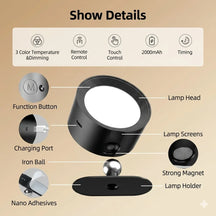 Rechargeable 360° Magnetic Wall Light