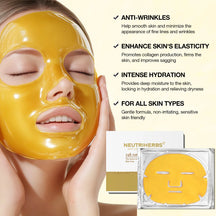 24K Gold Collagen Face Mask – Instant Glow & Anti-Aging Lift