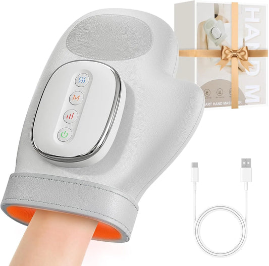 Smart Air Compression Hand Massager with Heat Therapy
