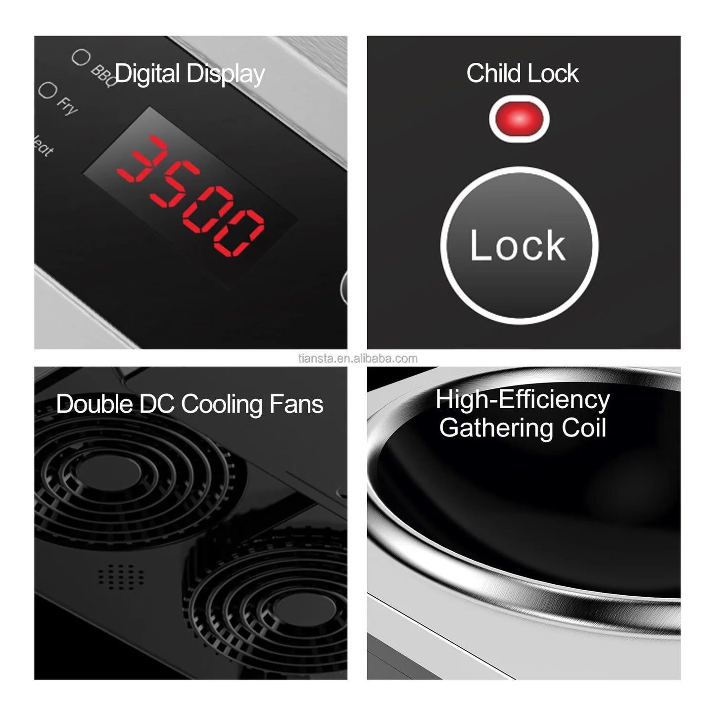 High Power Instant Fast Cooking Induction Cooktop