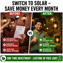 Solar Lanterns Outdoor Waterproof, Brighter Up to 12 Hrs