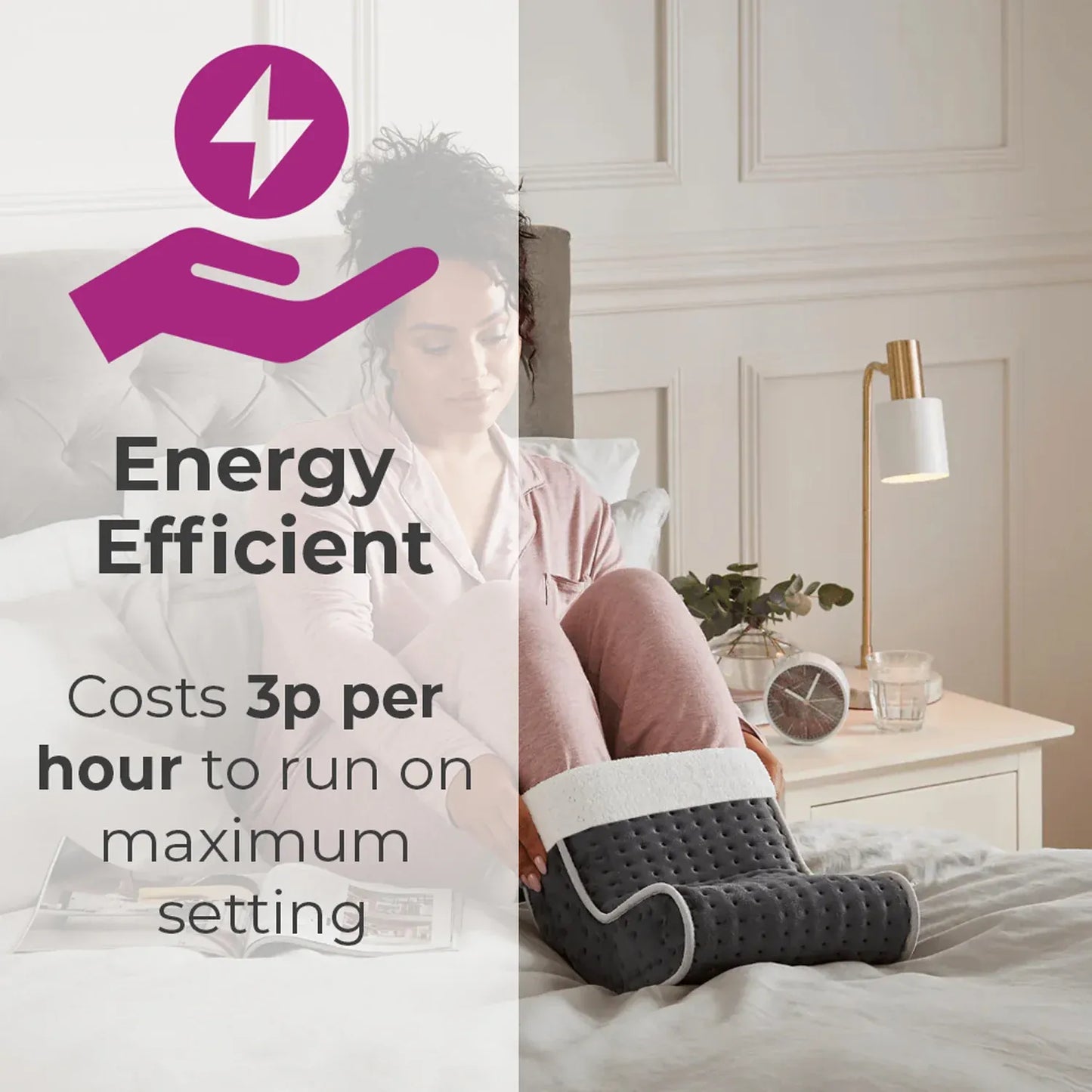 Electric Heating Soft Foot Warmer for Joint Pain & Winter Comfort