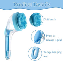 One-Press Liquid Control Pet Shower & Massage Brush