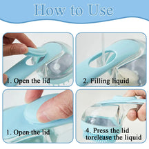 One-Press Liquid Control Pet Shower & Massage Brush