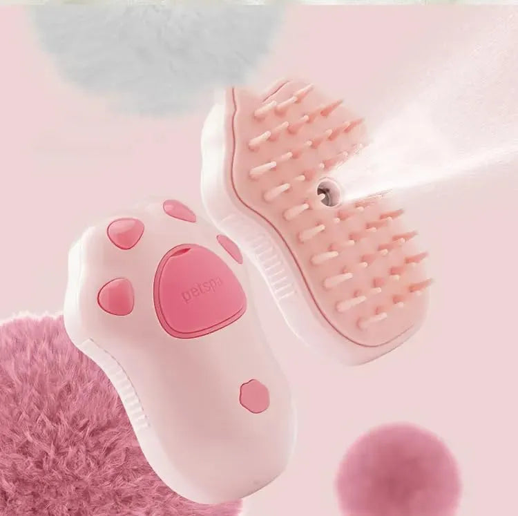 Rechargeable Pet Grooming Spray Brush for Cats & Dogs