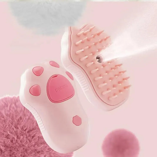 Rechargeable Pet Grooming Spray Brush for Cats & Dogs