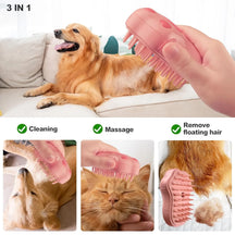 Rechargeable Pet Grooming Spray Brush for Cats & Dogs