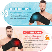 Instant Pain Relief Hot & Cold Shoulder Support Compression Wrap