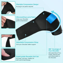 Instant Pain Relief Hot & Cold Shoulder Support Compression Wrap
