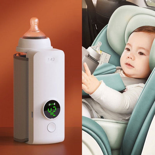 Smart Rechargeable Baby Bottle Warmer with Display