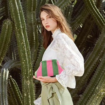 Striped Knit Luxe Everyday Essentials Clutch