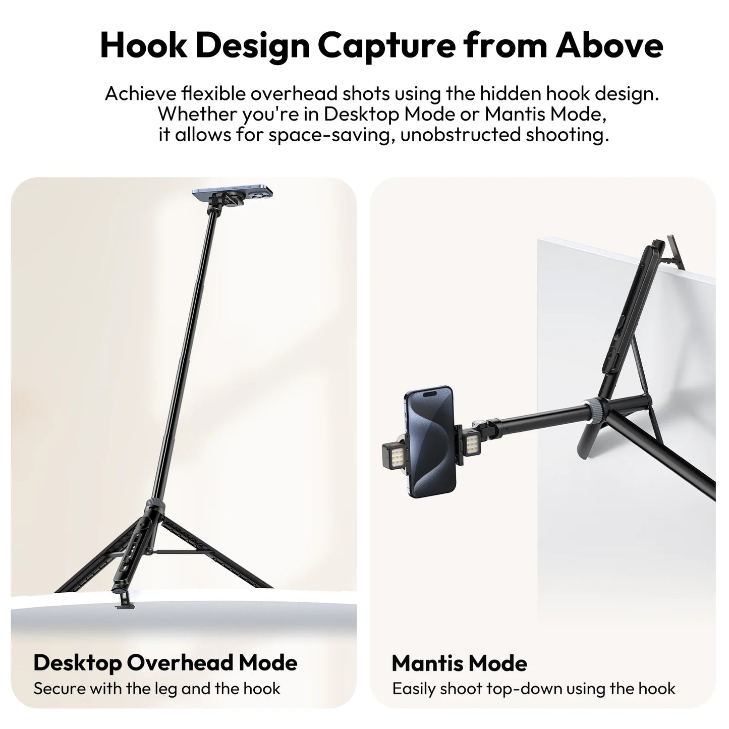 4-In-1 Mode MagSafe Overhead Selfie Stick