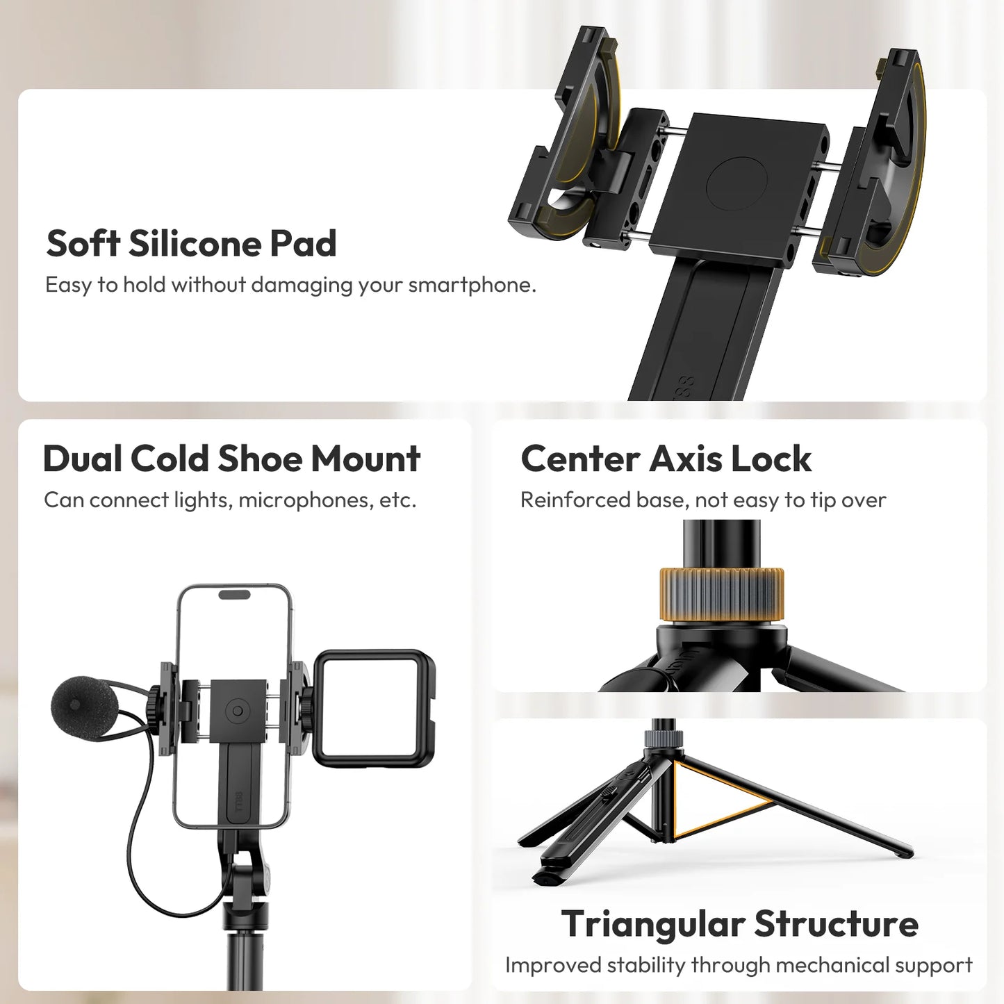 4-In-1 Mode MagSafe Overhead Selfie Stick
