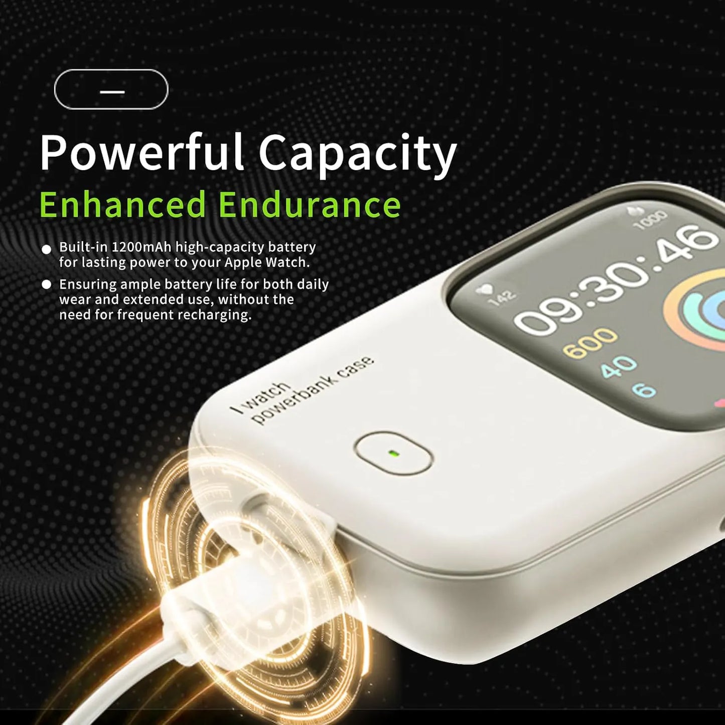 Smart Apple Watch Charging Power Bank with LED Indicator