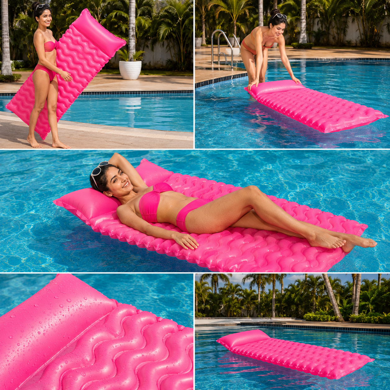 Water Floating Mat | Comfort Ergonomic Sunbathing Air Bed