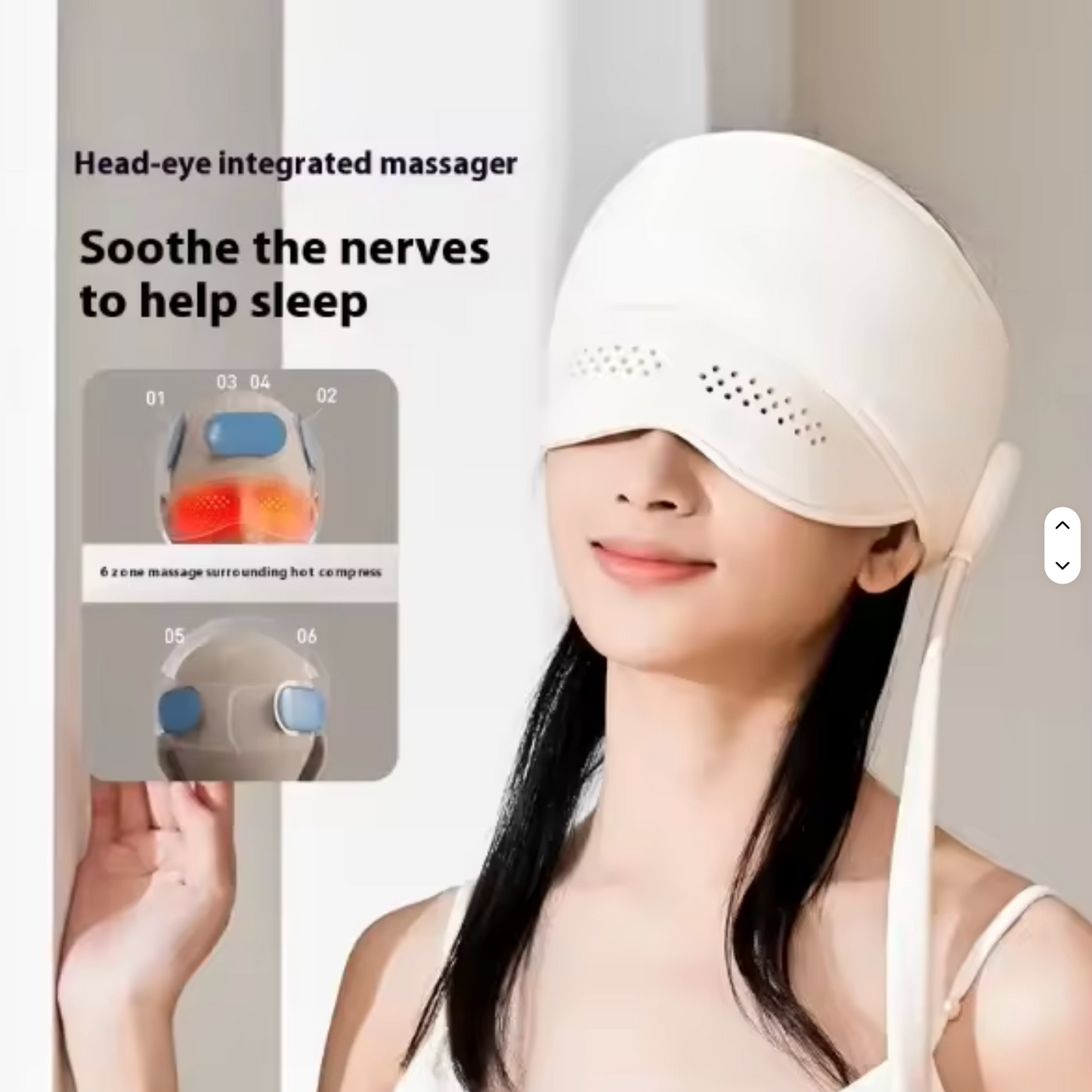 Migraine Head & Scalp Massager with Heat Therapy