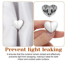 Heart-Shaped Magnetic Curtain Clips