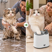 Electric Dog Paw Cleaner with Soap Dispenser, Portable Automatic Washer, Rechargeable, Soft Silicone Bristles, for Dogs & Cats