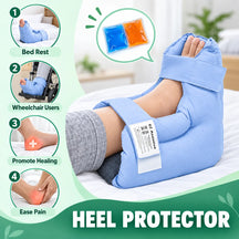 Heel Protector & Foot Elevation Support Pillow for Healing Therapy of Heel Pressure and Deep Tissue Injury