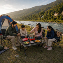 Portable Camping Gas Stove for Travel, Hiking, Outdoor Picnic & Emergency Cooking Use with Storage Bag