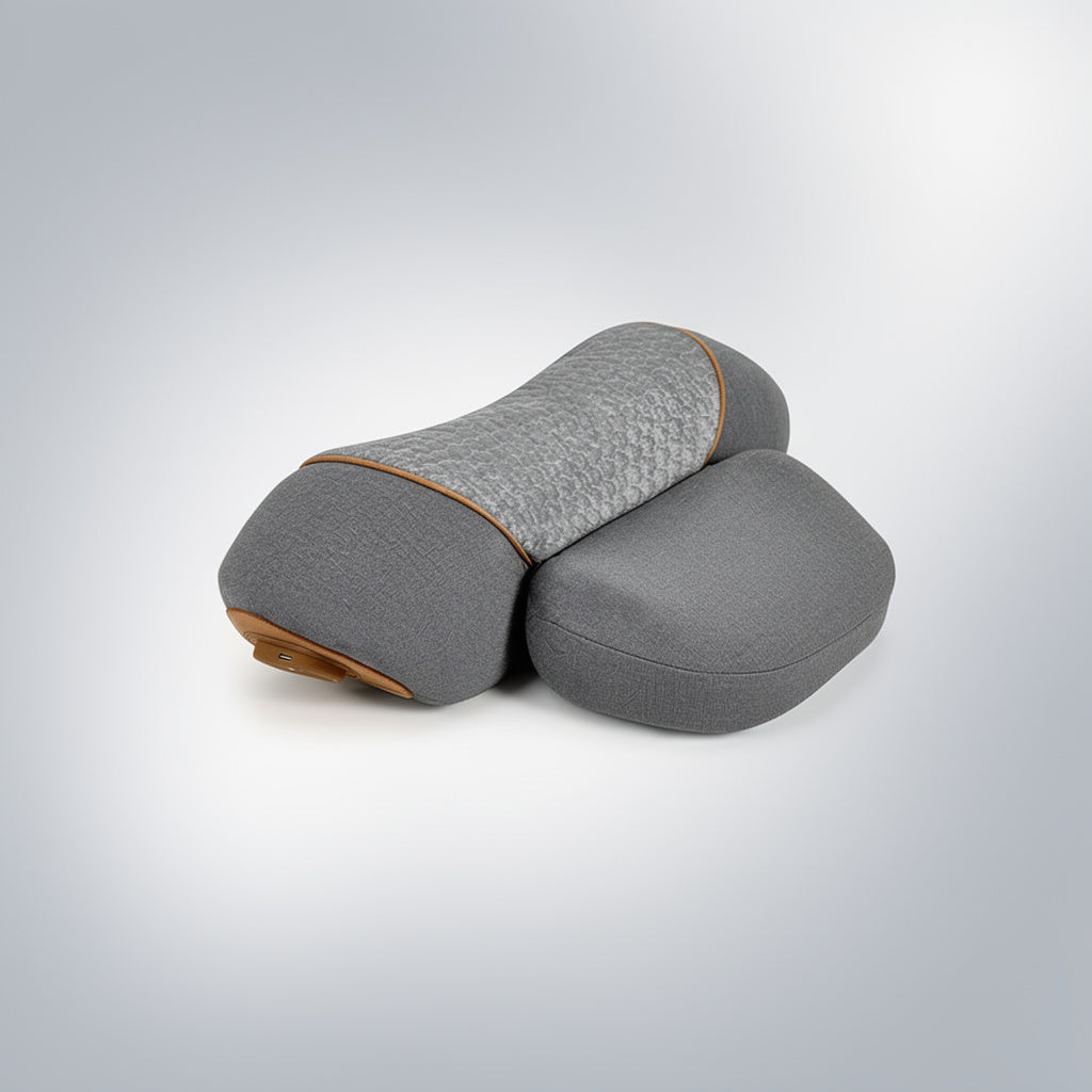 Neck Alignment Pillow with Heat and Vibration Therapy