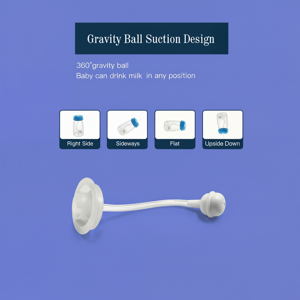 Hands-Free Comfort Feeding Bottle for Babies