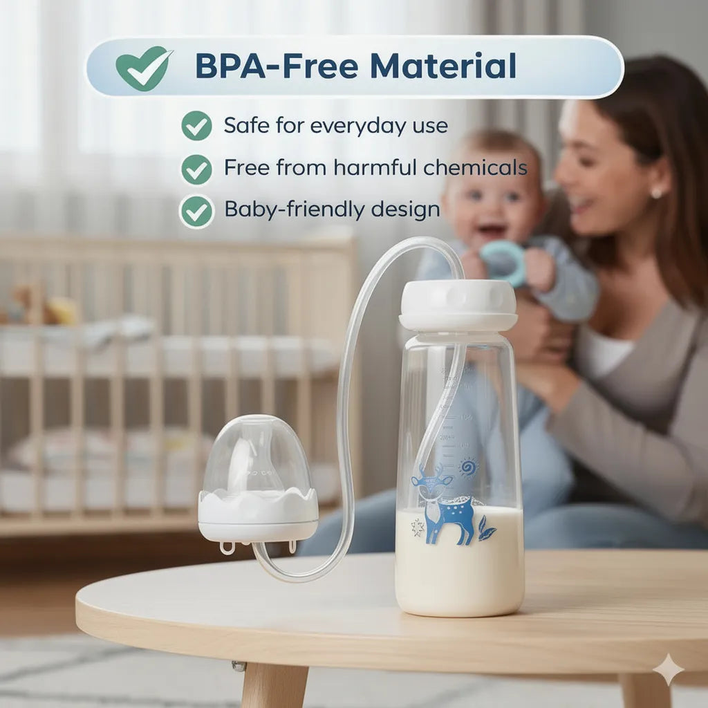 Hands-Free Comfort Feeding Bottle for Babies