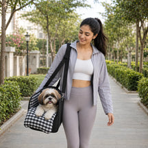 2-in-1 Pet Carrier & Console Seat Dog Car Seat for Small Dogs and Cats