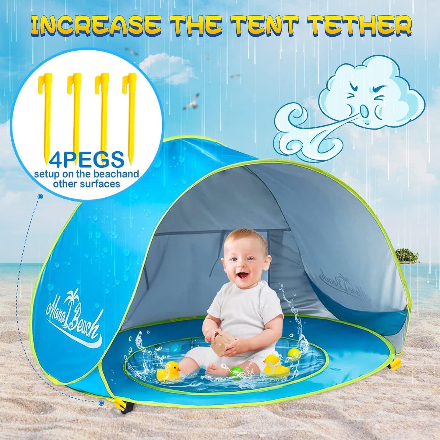 Baby Beach Tent Pool